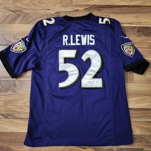Nike NFL Baltimore Ravens Stitched Jersey Ray Lewis #52 On-Field Size Medium